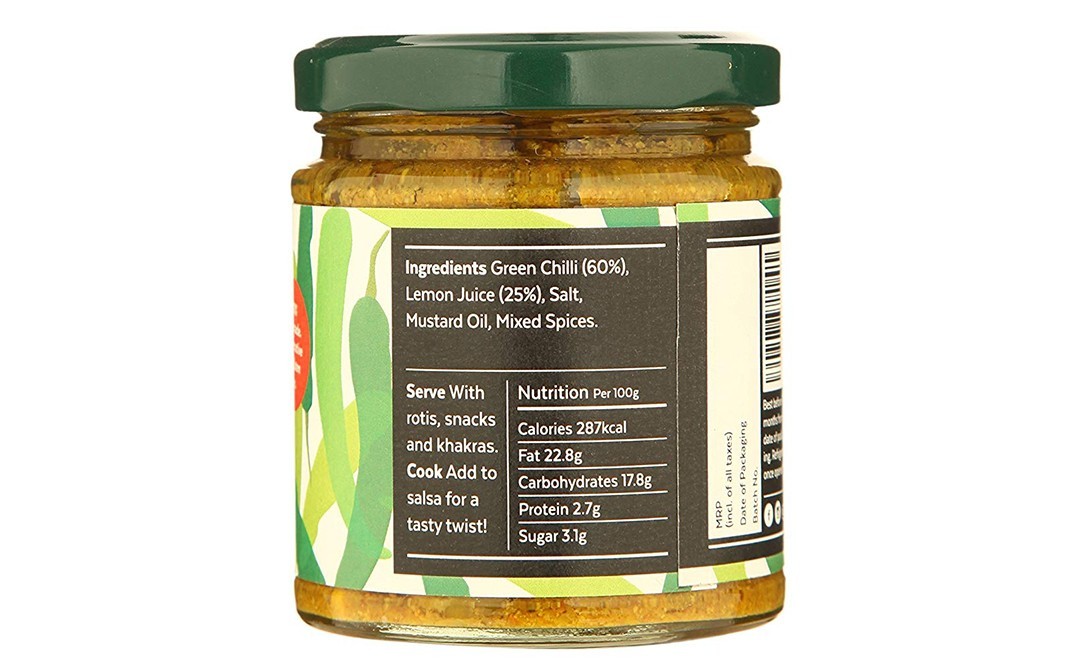 Aamra Kati Mirch Pickle    Glass Jar  160 grams